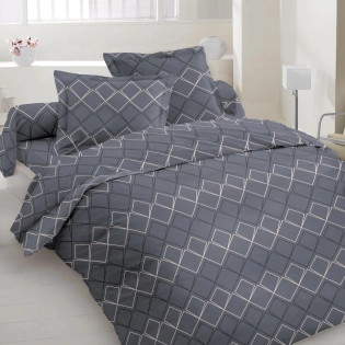 Постільна білизна бязь Голд «Геометрія Антрацит»