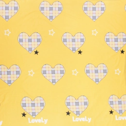 Постільна білизна бязь Gold «Sunny Love» (жовта)