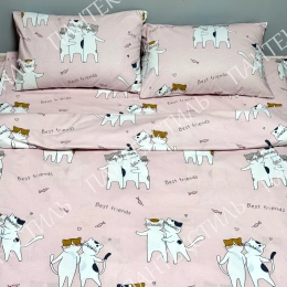 Постільна білизна бязь «Best Friends» (коти)